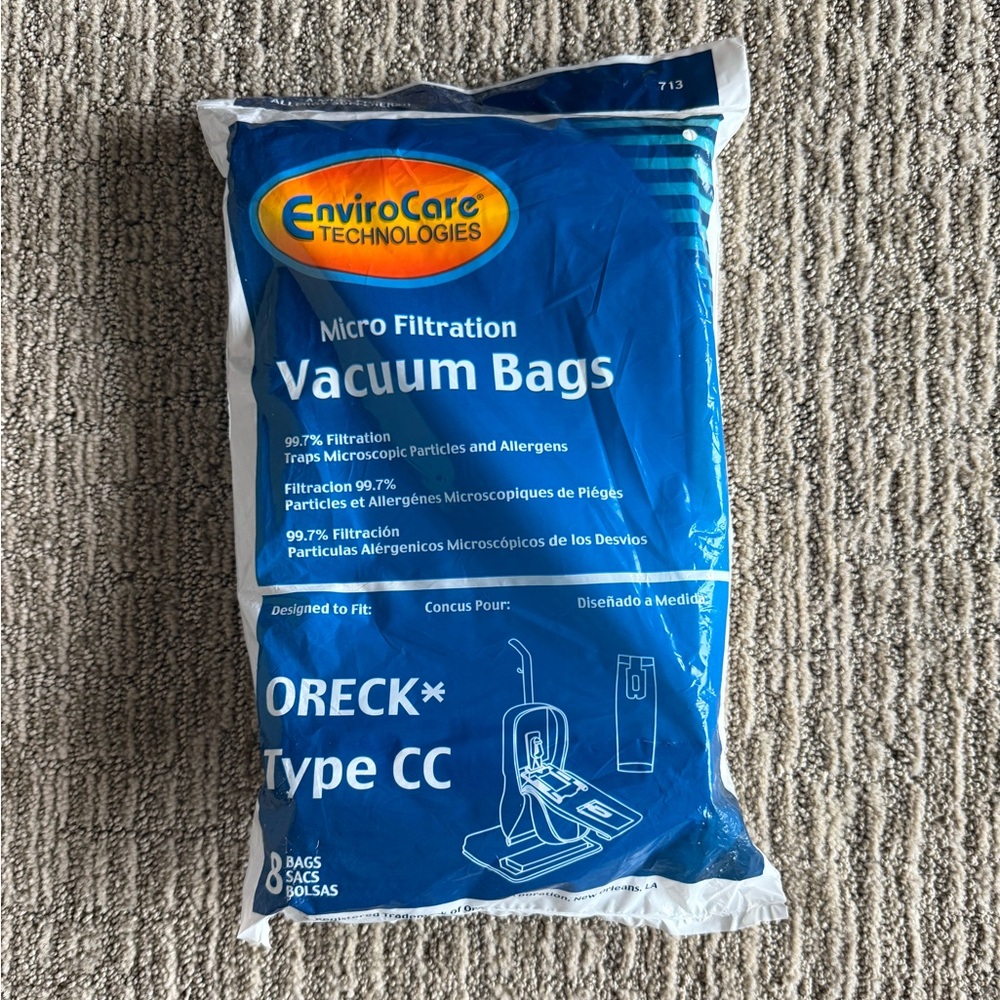 NWT Replacement Vacuum Bags 8 Pack for Oreck
